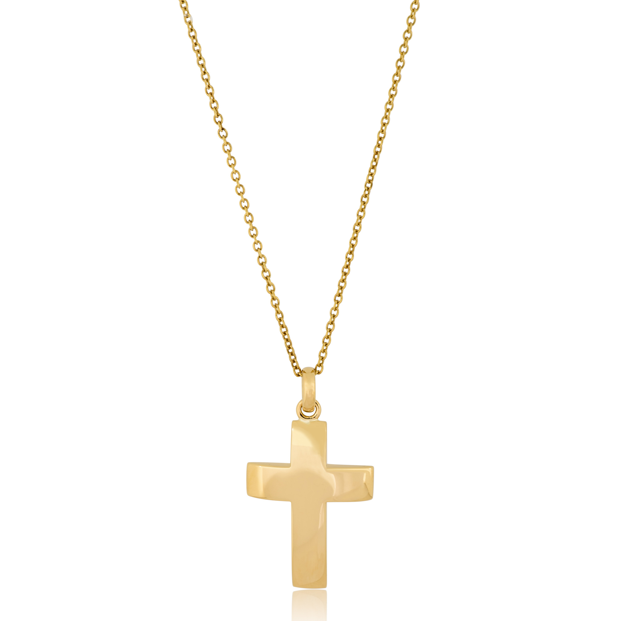 Jewels By Lux 14k White Gold 23.50X17.00 mm Polished Cross Pendant