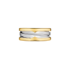 BVLGARI B.zero1 Gold & Steel Two-Band Ring