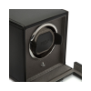 461103-Cub Single Watch Winder with Cover-Wolf-black