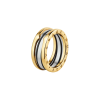 BVLGARI B.zero1 Gold & Steel Two-Band Ring