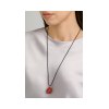 KESSARIS Twisted Red Egg Easter Pendant Necklace 