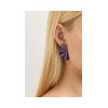 ANASTASIA KESSARIS - Geisha Nanoceramic Purple Titanium Earrings Medium