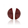 ANASTASIA KESSARIS - Geisha Nanoceramic Maroon Titanium Earrings Medium