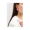 ANASTASIA KESSARIS - Geisha Fuschia Titanium Earrings Medium
