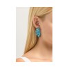 ANASTASIA KESSARIS - Geisha Turquoise Titanium Earrings Medium