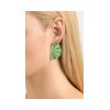 ANASTASIA KESSARIS - Geisha Green Titanium Earrings Medium