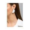 ANASTASIA KESSARIS - Geisha White Titanium Earrings Medium