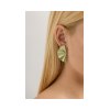 ANASTASIA KESSARIS - Geisha Lime Titanium Earrings Medium
