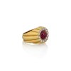 KESSARIS - Vintage Ruby Diamond Ring