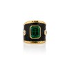 KESSARIS - Emerald Diamond Bold Ring