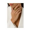 KESSARIS - Sinuous Emerald Diamond Ring