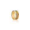 ANASTASIA KESSARIS - Gold Line-Carved Ring