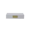 ADDISON ROSS - White Jewelry Box With Gold
