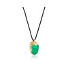 KESSARIS - Lucky Charm 2023 Emerald Scarab Necklace Gold Plated