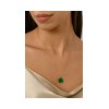 KESSARIS - Lucky Charm 2023 Green Four-Leaf Clover Necklace Gold Plated