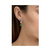 ANASTASIA KESSARIS - Sapphire Diamond and Emerald Drop Earrings