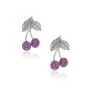 BUSATTI MILANO - Diamond Sapphire Cherry Earrings