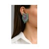 SABBADINI - Diamond Leaf Earrings