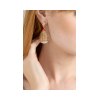ETHO MARIA Rose Gold Ceramic Diamond Earrings SKE182904