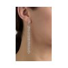KESSARIS Brilliant and Briolette Diamonds Hanging Row Earrings SKE122819