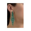 KESSARIS Emerald Luster Staurino Earrings SKE181370