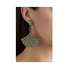 KESSARIS Statement Hanging Brown Diamond Earrings SKP172414