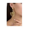 ANASTASIA KESSARIS Statement Gold Tropical Hanging Earrings SKE180988