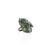 KESSARIS Floral Jade & Diamond Statement Ring DAP181107