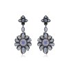 KESSARIS Fancy Shape Rose Cut Sapphire Earrings SKE181162