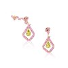 AISHA BAKER The Cadeau Pink Earrings LUX000403
