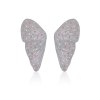 ANASTASIA KESSARIS Alas Grey Titanium Diamond Sapphire Earrings A.ER.AP0039