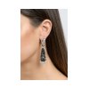 KESSARIS Black Jade & Diamond Chandelier Earrings SKP192796