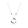 KESSARIS Diamond Ruby Heart Necklace KOE62440