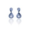 ANASTASIA KESSARIS Diamond Twist Light Blue Titanium Earrings SKP172050