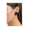 Kessaris-Diamond Deep Blue Earrings