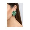 ANASTASIA KESSARIS Disco Clique Green Titanium Sapphire Earrings A.ER.AP0024