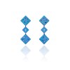 ANASTASIA KESSARIS Drunk Dice Blue Titanium Sapphire Earrings SKP171900