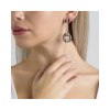 KESSARIS White Gold Circle Diamond Earrings SKE182484