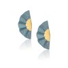 ANASTASIA KESSARIS Golden Geisha Light Blue Titanium Diamond Earrings Long SKP182117_LB