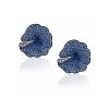 KESSARIS Sapphire Flower Gold Earrings SKP181602