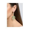 ALESSA JEWELRY Geometrical Enamel Diamond Earrings SKE200623