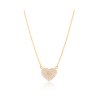 KESSARIS Heart Diamond Necklace KOE104472-RG
