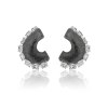 KESSARIS Oval Diamond Statement Earrings M4324