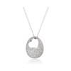 KESSARIS Pavé Diamond Heart Necklace KO46909