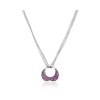 KESSARIS Pink Diamond Heart Pendant Necklace KO57140