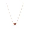 KESSARIS Red Evil Eye Diamond Pendant Necklace KOE181315