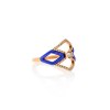 KESSARIS Geometric Blue Diamond Ring DAE180984