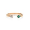 KESSARIS Emerald and Diamond Gold Ring DAE182486