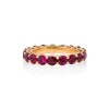 KESSARIS Gold Ring with Rubies BEE100717