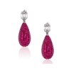 KESSARIS Ruby & Diamond Earrings SKE192904-SKE192910